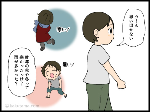 一年前のコトは覚えていないがダンナに対するムカつくことは何年でも覚えている漫画