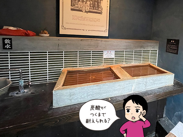 長湯温泉、万象の湯の顔湯の写真